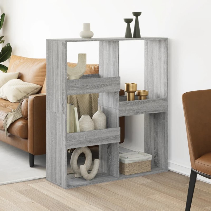 vidaXL Divisorio Grigio Sonoma 100x33x115 cm in Truciolato