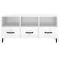 Mobile Porta TV Bianco Lucido 102x35x50 cm in Legno Multistrato Mobile Porta TV Bianco Lucido 102x35x50 cm in Legno Multistrato