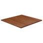 Piano Tavolo Quadrato Marrone Scuro 90x90x2,5cm Rovere Trattato Piano Tavolo Quadrato Marrone Scuro 90x90x2,5cm Rovere Trattato