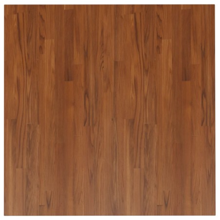 Piano Tavolo Quadrato Marrone Scuro 90x90x2,5cm Rovere Trattato