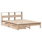 vidaXL Letto Libreria senza Materasso 140x190 cm in Legno di Pino vidaXL Letto Libreria senza Materasso 140x190 cm in Legno di Pino