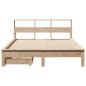 vidaXL Letto Libreria senza Materasso 140x190 cm in Legno di Pino vidaXL Letto Libreria senza Materasso 140x190 cm in Legno di Pino