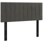 vidaXL Testiera Grigio Scuro 100x5x78/88 cm in Velluto vidaXL Testiera Grigio Scuro 100x5x78/88 cm in Velluto