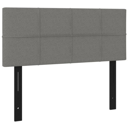 vidaXL Testiera Grigio Scuro 100x5x78/88 cm in Tessuto