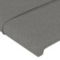 vidaXL Testiera Grigio Scuro 100x5x78/88 cm in Tessuto