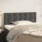 vidaXL Testiera Grigio Scuro 100x5x78/88 cm in Velluto vidaXL Testiera Grigio Scuro 100x5x78/88 cm in Velluto