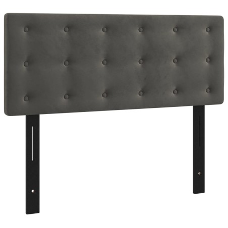 vidaXL Testiera Grigio Scuro 100x5x78/88 cm in Velluto