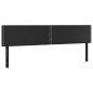 vidaXL Testiere 2 pz Nera 100x5x78/88 cm in Similpelle vidaXL Testiere 2 pz Nera 100x5x78/88 cm in Similpelle