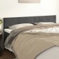 vidaXL Testiere 2 pz Grigio Scuro 100x5x78/88 cm in Velluto vidaXL Testiere 2 pz Grigio Scuro 100x5x78/88 cm in Velluto