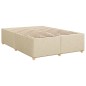 vidaXL Giroletto a Molle con Materasso Crema 160x200 cm in Tessuto vidaXL Giroletto a Molle con Materasso Crema 160x200 cm in Tessuto
