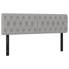 vidaXL Testiere 2 pz Grigio Chiaro 72x7x78/88 cm in Tessuto