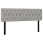 vidaXL Testiere 2 pz Grigio Chiaro 72x7x78/88 cm in Tessuto vidaXL Testiere 2 pz Grigio Chiaro 72x7x78/88 cm in Tessuto