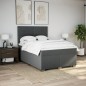 vidaXL Giroletto a Molle con Materasso Grigio Scuro 140x200cm Tessuto vidaXL Giroletto a Molle con Materasso Grigio Scuro 140x200cm Tessuto