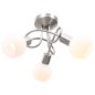 vidaXL Lampadario Paralume in Ceramica a Coppa Bianco 3 Lampadine E14 vidaXL Lampadario Paralume in Ceramica a Coppa Bianco 3 Lampadine E14