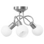vidaXL Lampadario Paralume in Ceramica a Coppa Bianco 3 Lampadine E14 vidaXL Lampadario Paralume in Ceramica a Coppa Bianco 3 Lampadine E14