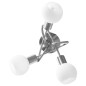 vidaXL Lampadario Paralume in Ceramica a Coppa Bianco 3 Lampadine E14 vidaXL Lampadario Paralume in Ceramica a Coppa Bianco 3 Lampadine E14