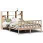 vidaXL Letto Libreria senza Materasso 120x190cm Legno Massello di Pino vidaXL Letto Libreria senza Materasso 120x190cm Legno Massello di Pino