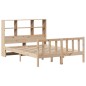 vidaXL Letto Libreria senza Materasso 120x190cm Legno Massello di Pino vidaXL Letto Libreria senza Materasso 120x190cm Legno Massello di Pino
