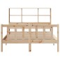 vidaXL Letto Libreria senza Materasso 120x190cm Legno Massello di Pino vidaXL Letto Libreria senza Materasso 120x190cm Legno Massello di Pino