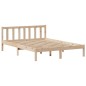 vidaXL Letto Libreria senza Materasso 120x190cm Legno Massello di Pino vidaXL Letto Libreria senza Materasso 120x190cm Legno Massello di Pino