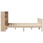 vidaXL Letto Libreria senza Materasso 120x190cm Legno Massello di Pino vidaXL Letto Libreria senza Materasso 120x190cm Legno Massello di Pino