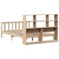 vidaXL Letto Libreria senza Materasso 120x190cm Legno Massello di Pino vidaXL Letto Libreria senza Materasso 120x190cm Legno Massello di Pino