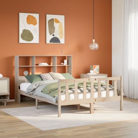 vidaXL Letto Libreria senza Materasso 160x200 cm in Legno di Pino