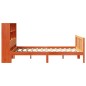 vidaXL Letto Libreria senza Materasso Marrone Cera 140x200 cm in Pino vidaXL Letto Libreria senza Materasso Marrone Cera 140x200 cm in Pino