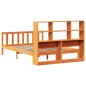 vidaXL Letto Libreria senza Materasso Marrone Cera 140x200 cm in Pino vidaXL Letto Libreria senza Materasso Marrone Cera 140x200 cm in Pino