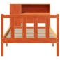 vidaXL Letto Libreria senza Materasso Marrone Cera 75x190 cm in Pino vidaXL Letto Libreria senza Materasso Marrone Cera 75x190 cm in Pino