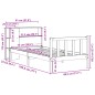 vidaXL Letto Libreria senza Materasso Marrone Cera 75x190 cm in Pino vidaXL Letto Libreria senza Materasso Marrone Cera 75x190 cm in Pino