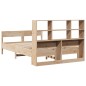 vidaXL Letto Libreria senza Materasso 160x200 cm in Legno di Pino vidaXL Letto Libreria senza Materasso 160x200 cm in Legno di Pino