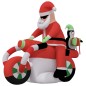 Babbo Natale Gonfiabile con LED 156 cm Babbo Natale Gonfiabile con LED 156 cm