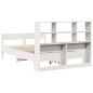 vidaXL Letto Libreria senza Materasso Bianco 140x200 cm Legno di Pino vidaXL Letto Libreria senza Materasso Bianco 140x200 cm Legno di Pino