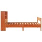vidaXL Letto Libreria senza Materasso Marrone Cera 100x200 cm in Pino vidaXL Letto Libreria senza Materasso Marrone Cera 100x200 cm in Pino