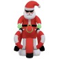 Babbo Natale Gonfiabile con LED 156 cm Babbo Natale Gonfiabile con LED 156 cm