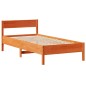 vidaXL Letto Libreria senza Materasso Marrone Cera 100x200 cm in Pino vidaXL Letto Libreria senza Materasso Marrone Cera 100x200 cm in Pino