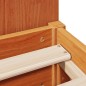 vidaXL Letto Libreria senza Materasso Marrone Cera 100x200 cm in Pino vidaXL Letto Libreria senza Materasso Marrone Cera 100x200 cm in Pino