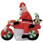 Babbo Natale Gonfiabile con LED 156 cm Babbo Natale Gonfiabile con LED 156 cm