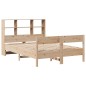 vidaXL Letto Libreria senza Materasso 135x190 cm in Legno di Pino vidaXL Letto Libreria senza Materasso 135x190 cm in Legno di Pino