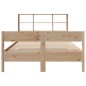 vidaXL Letto Libreria senza Materasso 135x190 cm in Legno di Pino vidaXL Letto Libreria senza Materasso 135x190 cm in Legno di Pino