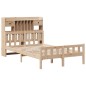 vidaXL Letto Libreria senza Materasso 120x190cm Legno Massello di Pino vidaXL Letto Libreria senza Materasso 120x190cm Legno Massello di Pino
