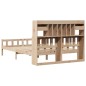 vidaXL Letto Libreria senza Materasso 150x200 cm in Legno di Pino vidaXL Letto Libreria senza Materasso 150x200 cm in Legno di Pino