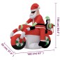 Babbo Natale Gonfiabile con LED 156 cm Babbo Natale Gonfiabile con LED 156 cm