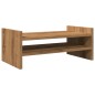 vidaXL Supporto per Monitor Rovere Artigianale 50x27x20 cm Truciolato