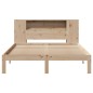vidaXL Letto Libreria senza Materasso 150x200 cm in Legno di Pino vidaXL Letto Libreria senza Materasso 150x200 cm in Legno di Pino