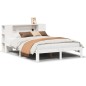 vidaXL Letto Libreria senza Materasso Bianco 160x200 cm Legno di Pino vidaXL Letto Libreria senza Materasso Bianco 160x200 cm Legno di Pino