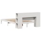 vidaXL Letto Libreria senza Materasso Bianco 160x200 cm Legno di Pino vidaXL Letto Libreria senza Materasso Bianco 160x200 cm Legno di Pino