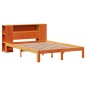 vidaXL Letto Libreria senza Materasso Marrone Cera 140x200 cm in Pino vidaXL Letto Libreria senza Materasso Marrone Cera 140x200 cm in Pino