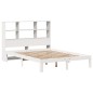 vidaXL Letto Libreria senza Materasso Bianco 140x190 cm Legno di Pino vidaXL Letto Libreria senza Materasso Bianco 140x190 cm Legno di Pino